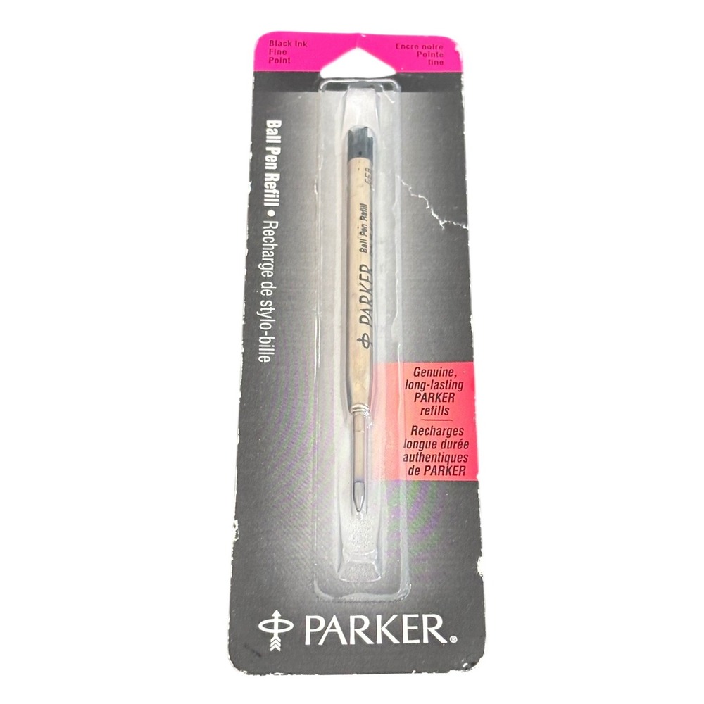 Parker | Ball‎ Pen Refill | Black Ink Fine Point 30315 Made in USA Vintage 1996